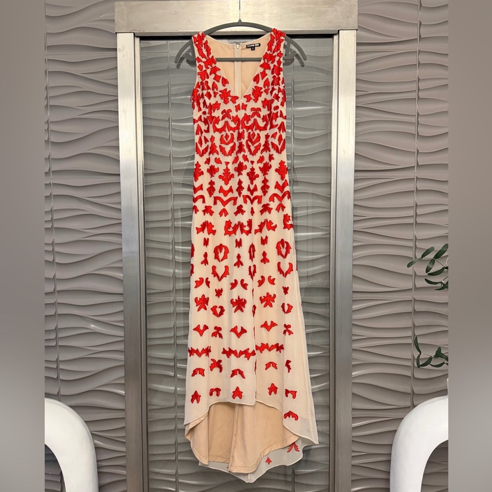 Gianni Bini Embroidered and Beaded Gown 
size 0